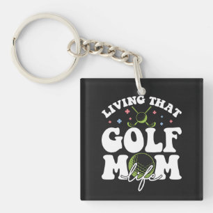 Porte-clés Vivre Ce Golf Maman Vie, Sport Golf Aimer Maman