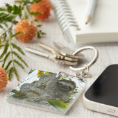 Porte-clés Vivre la vie comme une Sloth (Devant Droit)