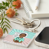 Porte-clés Vivre la vie de l'épouvantail | Infirmière, aidant (Devant Droit)