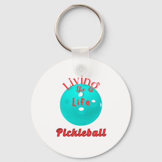 Porte-clés Vivre La Vie Pickleball (Recto)