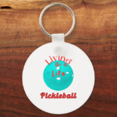 Porte-clés Vivre La Vie Pickleball (Recto)