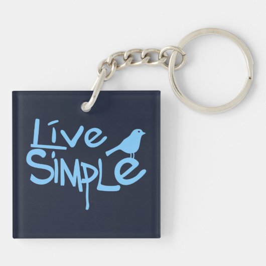 Porte-clés Vivre Simplement (Dos)