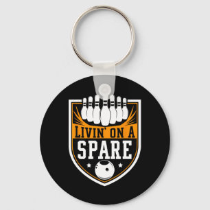 Porte-clés Vivre sur une Spare - Cadeau drôle de Bowling