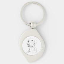 Porte-clés Vizsla – Cadeau minimaliste de porte-cl