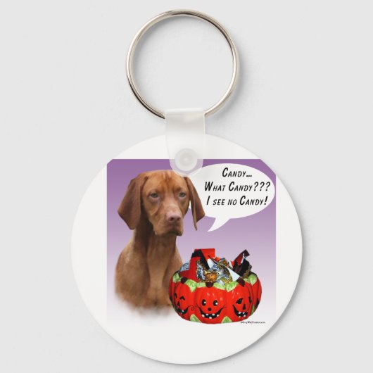 Porte-clés Vizsla Halloween Candy (Recto)