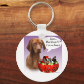 Porte-clés Vizsla Halloween Candy (Recto)