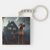 Porte-clés Vizsla Halloween effrayant (Dos)