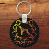 Porte-clés Vizsla Patinée classique (Recto)