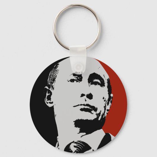 Porte-clés Vladimir Poutine rouge (Recto)