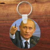 Porte-clés Vladimir Poutine veut donner un biscuit à cet homm (Recto)