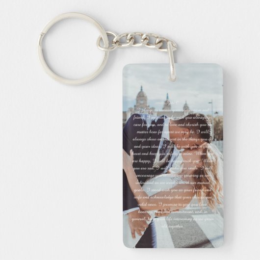 Porte-clés Vœux de mariage (Devant)