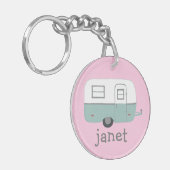 Porte-clés VOICI COMMENT JE ROLL RV Trailer Camping PERSONNAL (Devant gauche)