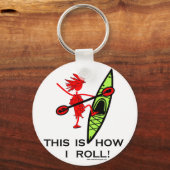 Porte-clés Voici comment je roule (Kayak) (Recto)