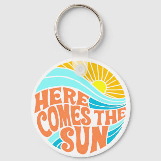 Porte-clés Voici Le Tee Soleil, Style Rétro, Style Hippie