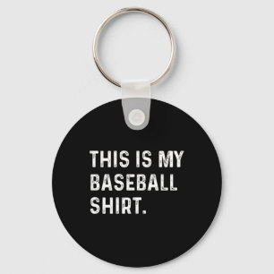Porte-clés Voici Ma Chemise De Baseball - Pitcher Catcher Mam