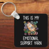 Porte-clés Voici Mon Fil De Soutien Émotionnel (Recto)