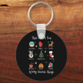 Porte-clés Voici Quelques-Uns De Mes Choses Préférées (Recto)