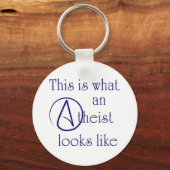 Porte-clés Voilà À Quoi Ressemble Un Athée ! (Recto)