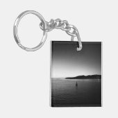 Porte-clés Voile à l'Horizon Noir et Blanc (Devant gauche)