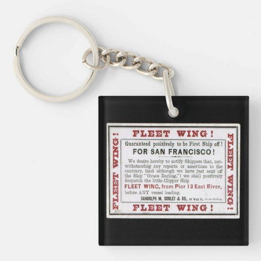 Porte-clés Voile Clipper (Devant)