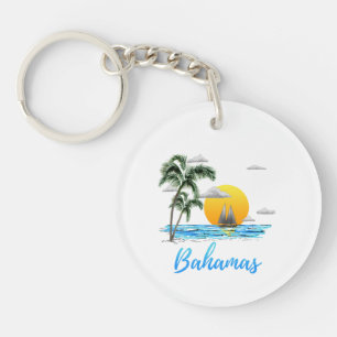 Porte-clés Voile en vacances aux Bahamas