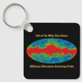 Porte-clés Voile Galaxy Voie Lactée sur l'univers WMAP (Recto)