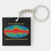 Porte-clés Voile Galaxy Voie Lactée sur l'univers WMAP (Dos)