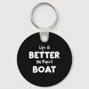 Porte-clés Voile La Vie Est Meilleure Sur Papa's Boat - Batea