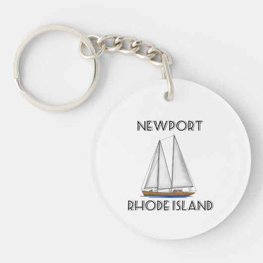 Porte-clés Voile Newport Rhode Island (Devant)