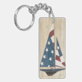 Porte-clés Voilier avec le drapeau américain (Devant gauche)