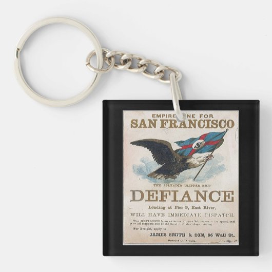 Porte-clés Voilier clipper Defiance (Devant)