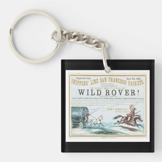 Porte-clés Voilier clipper Wild Rover (Devant)