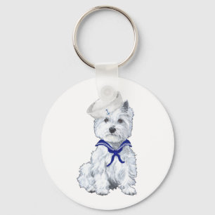 Porte-clés Voilier White Terrier de West Highland