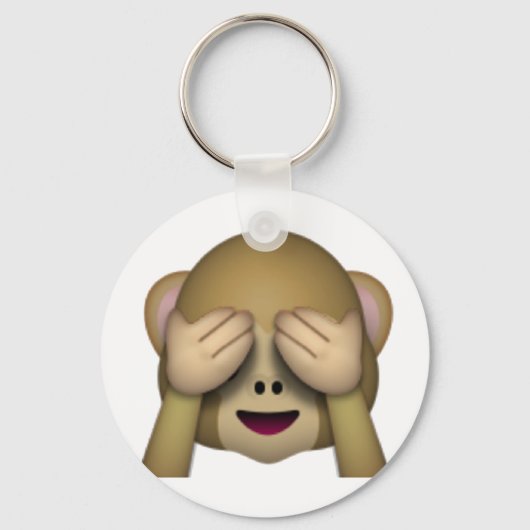 Porte-clés Voir No Evil Monkey - Emoji (Recto)