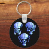 Porte-clés Voir Non, Écoutez Non, Ne Parlez Pas Porte - clé D (Recto)