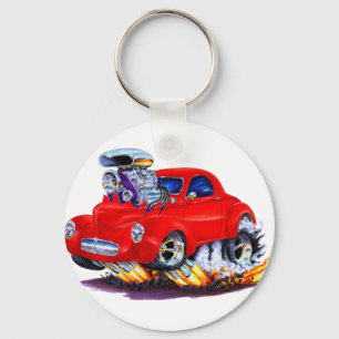 Porte-clés Voiture 1941 de rouge de Willys