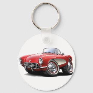 Porte-clés Voiture 1956-57 de rouge de Corvette