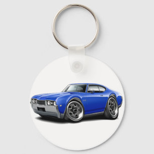 Porte-clés Voiture 1968 de bleu d'Olds 442