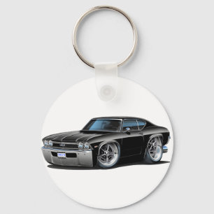 Porte-clés Voiture 1968 noire de Chevelle