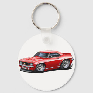 Porte-clés Voiture 1969 de rouge de Camaro solides solubles
