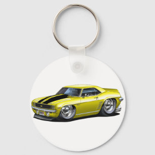 Porte-clés Voiture 1969 Jaune-Noire de Camaro
