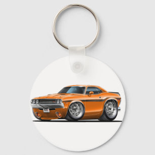 Porte-clés Voiture 1970-72 d'orange de challengeur