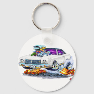 Porte-clés Voiture 1970 de blanc de Monte Carlo