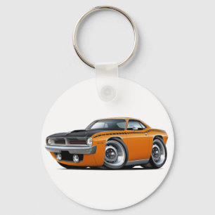 Porte-clés Voiture 1970 d'orange de Cuda AAR