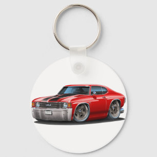 Porte-clés Voiture 1971-72 Rouge-Noire de Chevelle