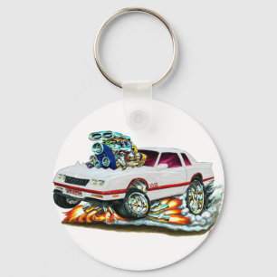 Porte-clés Voiture 1983-88 de blanc de Monte Carlo