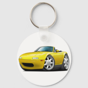 Porte-clés Voiture 1990-98 jaune de Miata