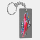 Porte-clés Voiture ancienne 1958 de classique de la Savoie de (Devant gauche)