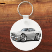 Porte-clés Voiture blanche Chevelle 1964 (Recto)