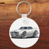 Porte-clés Voiture blanche Firebird 1968 (Recto)